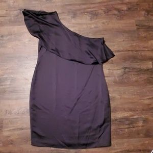 Lauren Ralph Lauren Black One Shoulder Dress